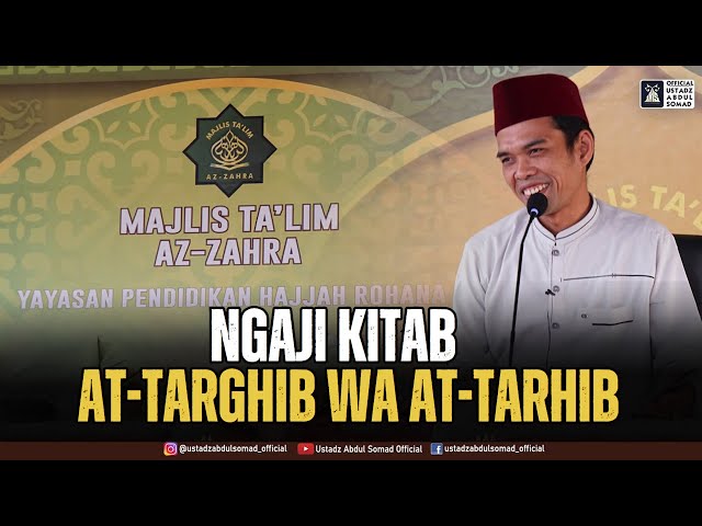 LIVE | Ngaji Kitab At-Targhib wa At-Tarhib - Majelis Ta'lim Az-zahra Rimbo Panjang | Ust Abdul Somad class=