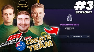 F1 MANAGER 24 CREATE A TEAM (Lotus F1 Team) #3 | FIRST UPGRADES