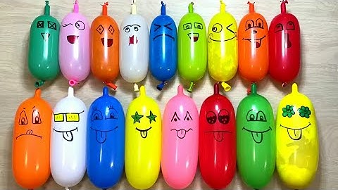 Making Slime with funny balloons - satisfying ASMR slime video #36