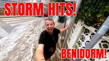 Benidorm - CAUGHT in the end of SUMMER STORM!