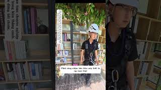 Thử thách Via Ferrata thác Bảo Tuyền giai đoạn 3 #GócNhìnThứNhất #ViaFerrataThácBảoTuyềnCựcNgầu