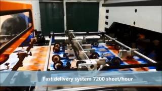 Full Automatic Flat bed die cutting machine/corrugated cardboard die cutting
