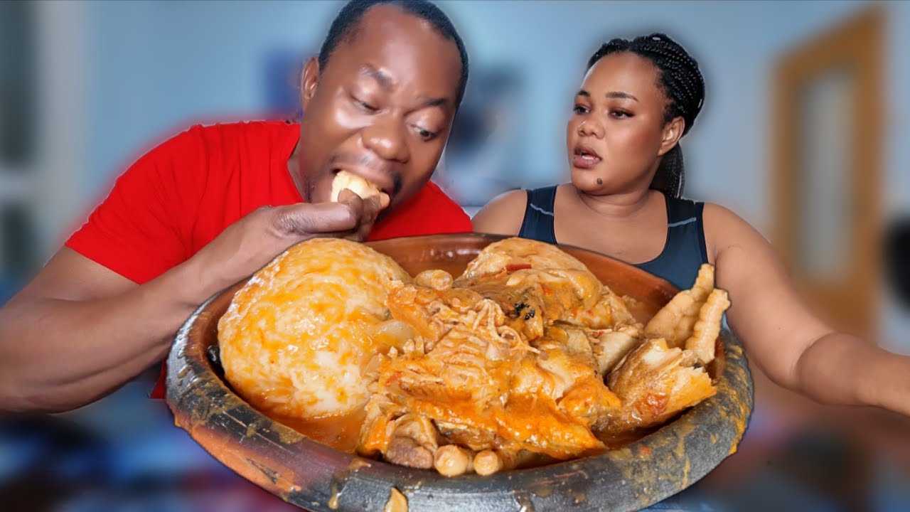Dice The Number and Eat Mukbang Challenge, African food mukbang challenge