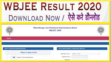 WBJEE Result 2020 || WBJEE Topper 2020