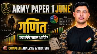 Army Agniveer Paper 1 Jun 2026 II Army Paper Maths Class II Maths Questions II Maths Short Tricks