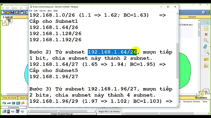 Hướng dẫn chia mạng con theo vlsm