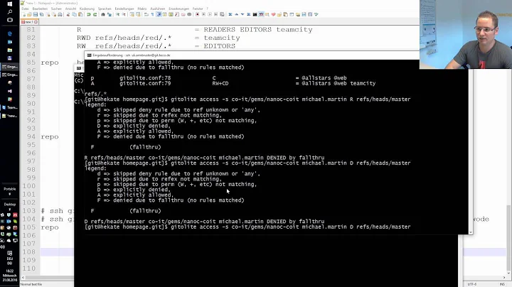 Gitolite Berechtigungssystem