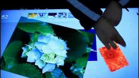 IRMT infrared multi touch screen- Microsoft Surface Collage
