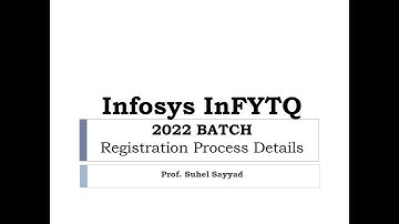 InfyTQ 2022 Batch Registration Process Guidelines Video