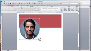 MS Word Tutorial   Add image in shape for CV | Resume