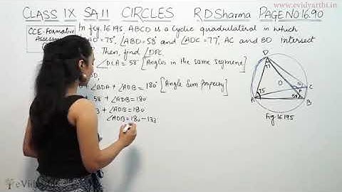 Q 3, Page No 1690   Circles CCE Formative Assessment RD Sharma Maths Class 9th