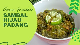 RESEP SAMBAL HIJAU PADANG mantap