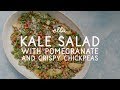 Kale Tahini Salad with Crispy Chickpeas
