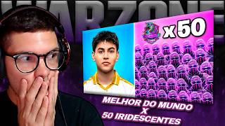 50 IRIDESCENTES Conseguem VENCER o MELHOR Jogador do MUNDO no Warzone?