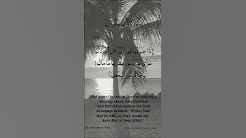 Surah Al Imran Ayat No 3 :156 | Arabic  | سورة ال عمران | With English Translation verses #quran
