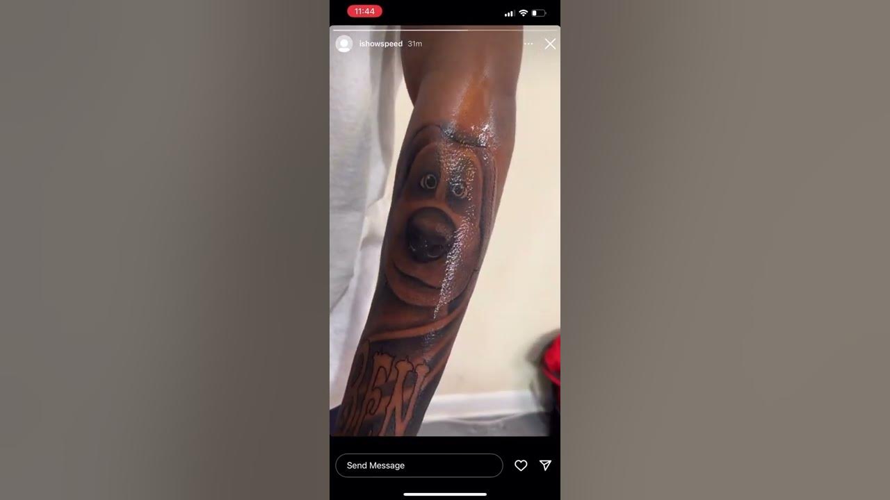 Ishowspeed gets Ben tattoo 😭 - YouTube