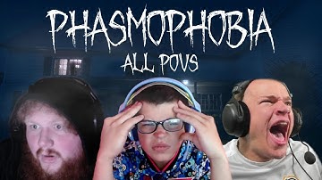 Phasmophobia with Jynxzi, CaseOh, & Sketch (ALL POVS)
