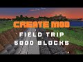 5000 Blocks of Train Track - Field Trip Advancement - Create Mod 0.5 - Minecraft 1.18.2