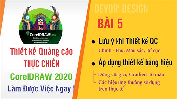 Tự học CorelDRAW thiết kế Quảng cáo - Bài 5: Thiết kế Bảng hiệu đơn giản và các hiệu ứng thường gặp