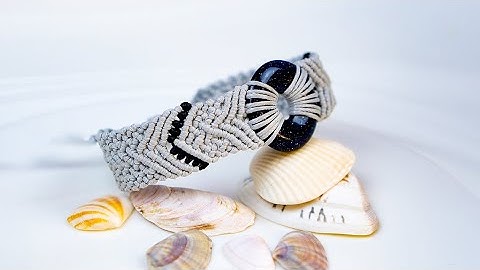 DIY Macrame leaf Bracelet with Donut bead | step by step tutorial