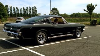 Ford Mustang 1965 Fastback V8 Startup Side Exit Exhausts