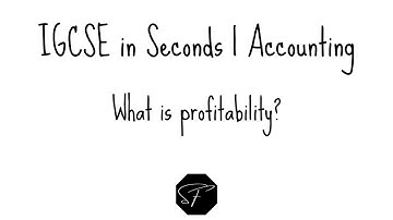 IGCSE in Seconds | What is profitability? | Shermann Foo