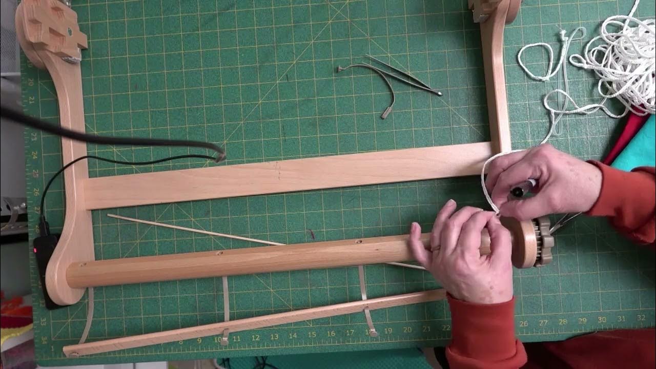 Ashford Knitter's LoomConvert Apron Rod to Texsolv cords YouTube