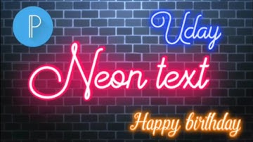 How To Make Glowing Neon Text In Pixellab 🔥🔥#YTechnicalUday  Y Technical Uday