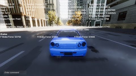 Notraction Vehicle Physics - Vehicle Tests - Tuner Z