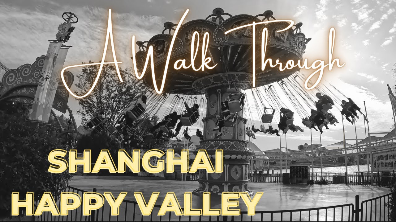 A Walk Through Shanghai Happy Valley - 4k Video