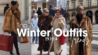 Top 70 Trendy Winter Outfits Ideas For 2024 | Fur Coats p20