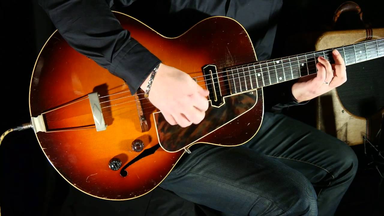 Гитара лучшее видео. Чарли Кристиан гитара. Gibson eh-150. Quantum Guitar Стив хау. Gibson es Series.