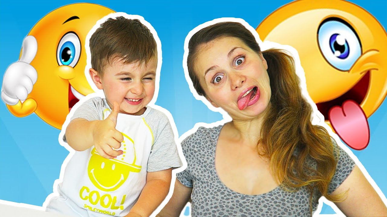 kids anka Emoji Challenge | Alex Ghiceste Emotii imitate de Mamica