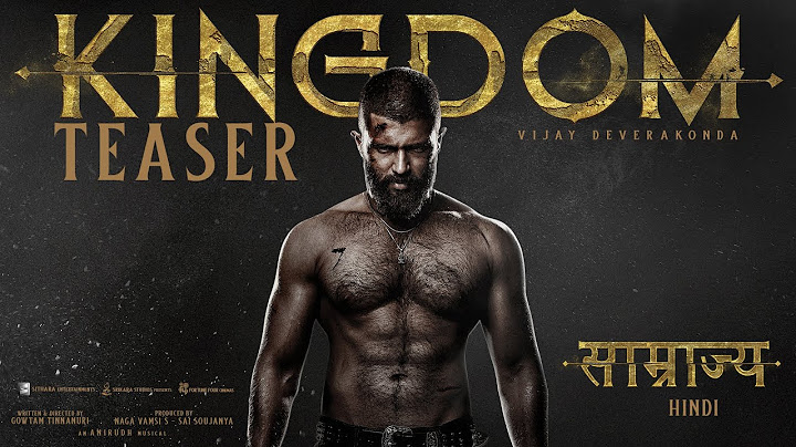 Saamraajya | KINGDOM Hindi Official Teaser | Vijay Deverakonda | Anirudh | Gowtam Tinnanuri