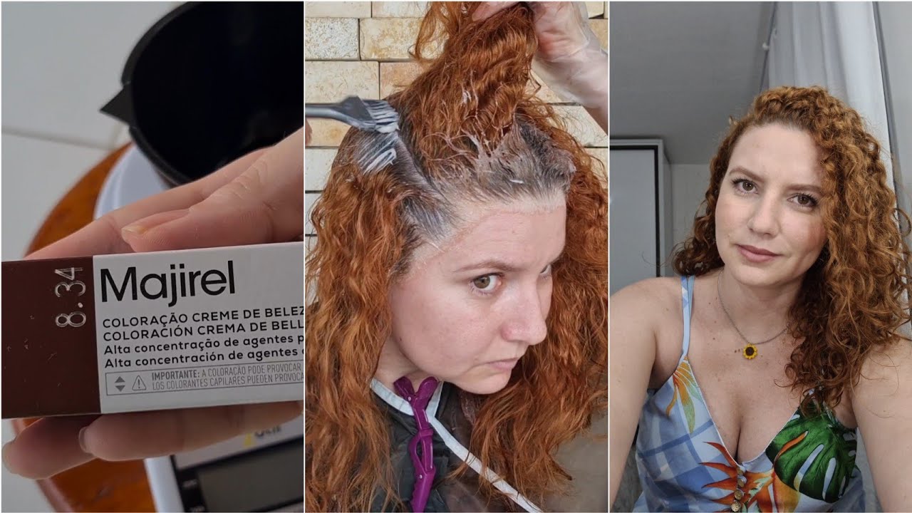 Mudei o tom do ruivo 👩🏻‍🦰 Majirel 8.34