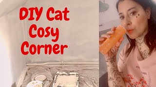 DIY Cat Cosy Corner. Ultimate Santuary  for my hairless cats by With My Own Two Hands 585 views 2 years ago 6 minutes, 7 seconds