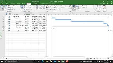How to Create a Basic Schedule in Ms. Project?