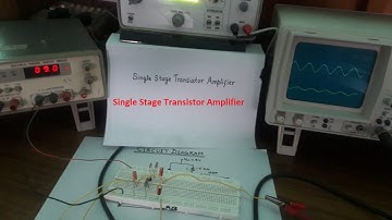 Single Stage Transistor Amplifier