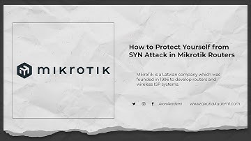 How to Protect Yourself from SYN Attack in Mikrotik Routers