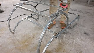 Great craftsman's idea to make 2 in 1 folding chair / DIY smart folding metal