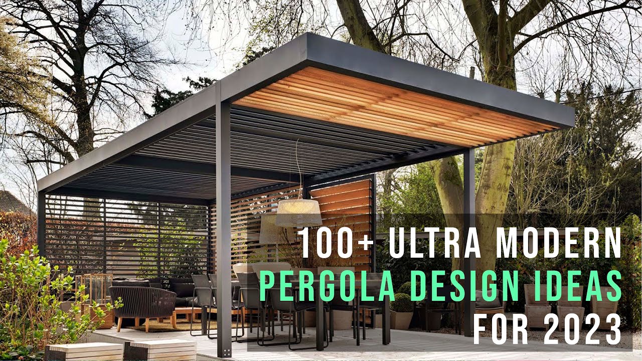 100+ Ultra Modern Pergola design Ideas for Backyard l 2023 - YouTube