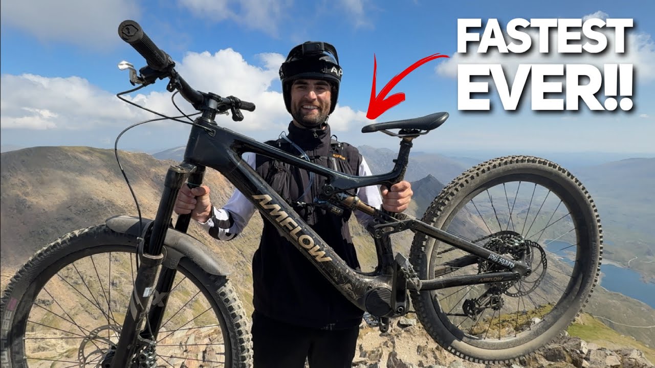 Официально самый быстрый подъём на электровелосипеде Snowdon Climb в истории — теперь никаких сом...