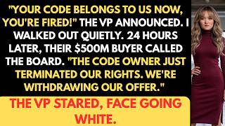 VP Stole My Code & Fired Me... I Terminated Their $500M Deal Overnight