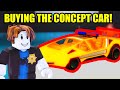 Getting the 25m concept car in roblox jailbreak