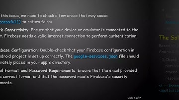 Solving the onComplete Challenge in Firebase Authentication for Android Developers