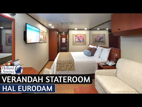 Video: Holland Amerika Eurodam Cruise Ship Verandah Cabin