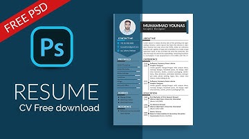 How to Create a Resume in Photoshop CC 2020 #CVDesign #ResumeTemplateDesign #Photoshop Tutorial