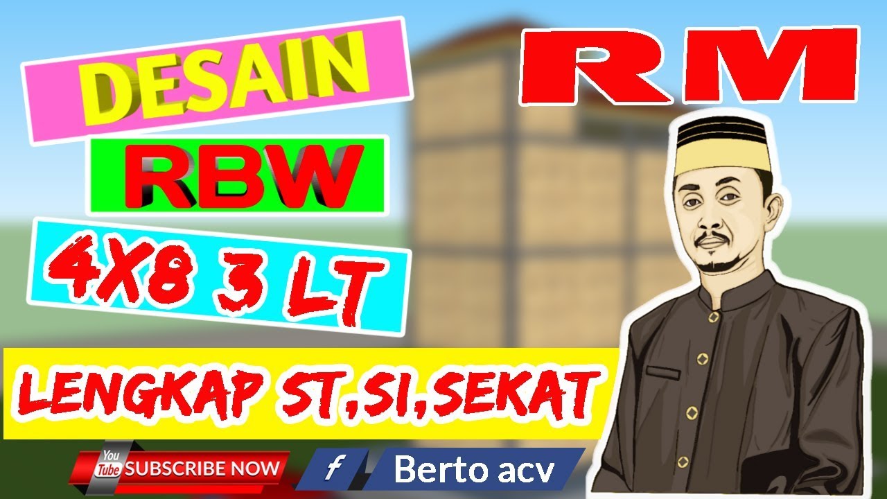 Desain lengkap rumah  walet  RBW 4X8  3 Lantai YouTube