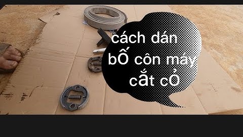 hướng dẫn cách dán côn cắt cỏ chi tiết và chắc chắn nhất
