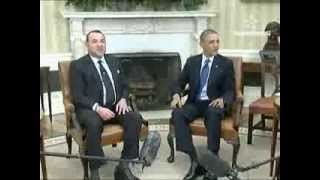 لقاء تاريخي بين جلالة الملك و الرئيس الامريكي أوباما